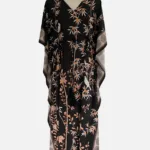 Bamboo Breeze Black Kaftan Dress