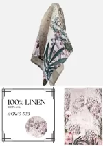Hydrangea Bloom Linen Tea Towels HAB-503 - Image 2