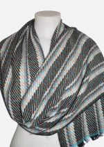 Black and Emerald Cashmere  Mufflers