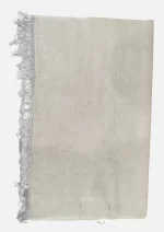 Beige - Silk Cashmere Wool Scarf - Image 2