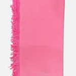 Silk Cashmere Wool Scarf Fuchsia
