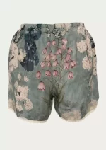 Blue Blossom Cascade Modal Shorts Kate-09