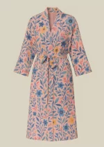 Salmon Botanical Garden Modal Robes (Free Size) HAB-03