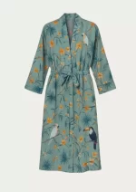Blue Toucan Garden Modal Robes (Free Size) HAB-06