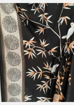 Bamboo Breeze Black Kaftan Dress - Image 3