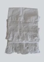 White Cotton Embroidery Pillowcases Cotton JA-35 - Image 2