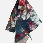 Midnight Floral Linen Tea Towels HAB-404