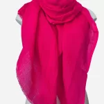 Magenta Linen Scarf