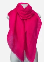 Magenta Linen Scarf