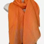 Orange Linen Scarf