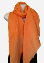 Orange Linen Scarf