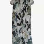 Ivory Meadow Silk Long Scarf FW-902