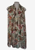 Boho Paisley - Silk Long Scarf FW-930