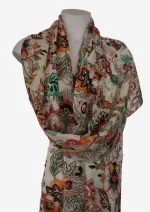 Boho Paisley - Silk Long Scarf FW-930 - Image 2