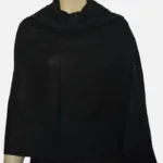 Black Cashmere Wool Scarf
