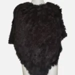 Rabbit Fur Ponchos (One Size) Chocolate