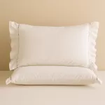 White Cotton Embroidery Pillowcases Cotton JA-25