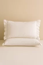 White Cotton Embroidery Pillowcases Cotton JA-25