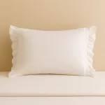 White Cotton Embroidery Pillowcases Cotton JA-35