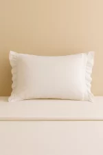 White Cotton Embroidery Pillowcases Cotton JA-35