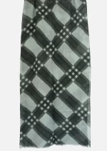 Emerald Weave Merino Wool Printed Scarf - Image 2