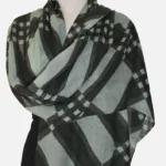 Emerald Weave Merino Wool Printed Scarf