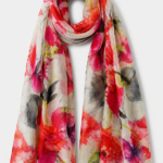 GI-06 Merino Wool Printed Scarf