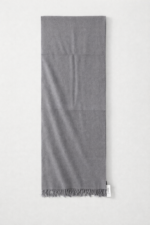 Grey Silk Cashmere Wool Scarf