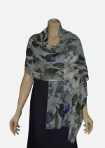 Merino Wool Printed Scarf HAB-01