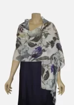 HAB-02 Merino Wool Printed Scarf