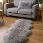 Grey - Tibetan Lamb Hide -
