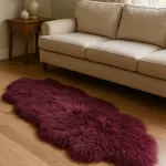 Red/Wine/Maroon - Tibetan Lamb Hide