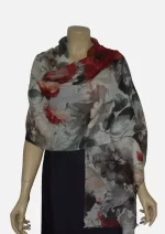 Kate-05 Merino Wool Printed Scarf
