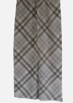 Powder Plaid Merino Wool Printed Scarf - Image 2