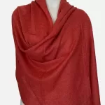 Rust Cashmere Wool Scarf