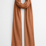 Silk Cashmere Wool Scarf Mocha