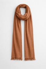 Silk Cashmere Wool Scarf Mocha
