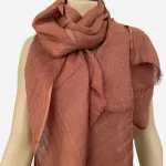 Tobacco 182 Linen Scarf