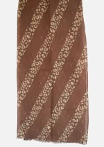 Wild Mocha Merino Wool Printed Scarf - Image 2