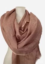 Wood Smoke 159 Linen Scarf
