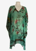 Jade Garden Silk Kaftan FW-905 - Image 2