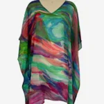 Opal Mirage Silk Kaftan FW-923