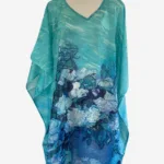 Blue Reverie Silk Kaftan FW-924