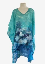 Blue Reverie Silk Kaftan FW-924