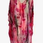 Pink Mirage Silk Kaftan FW-927
