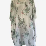 Mint Paisley Silk Kaftan FW-929