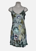 Duck-Egg Floral Modal Chemise HAB 01