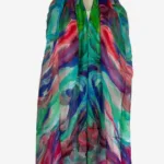 Opal Mirage Silk Long Scarf FW-923