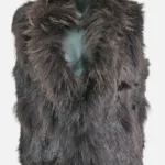 Rabbit Fur Vest Chocolate Brown