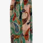 Pastel Paisley Silk Long Scarf FW-933